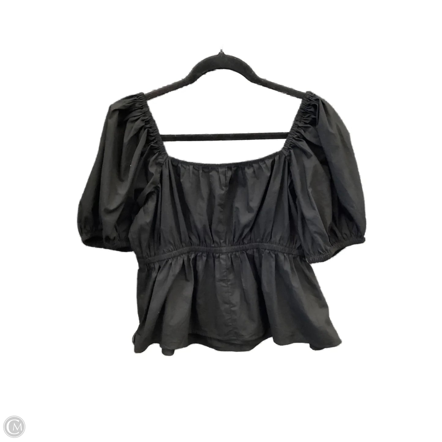 Top Short Sleeve By Express In Black, Size: M