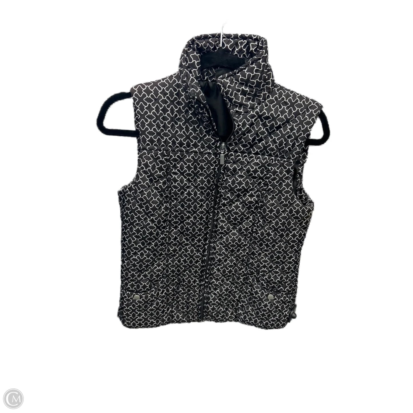 Vest Puffer & Quilted By Jane Ashley In Black, Size: S