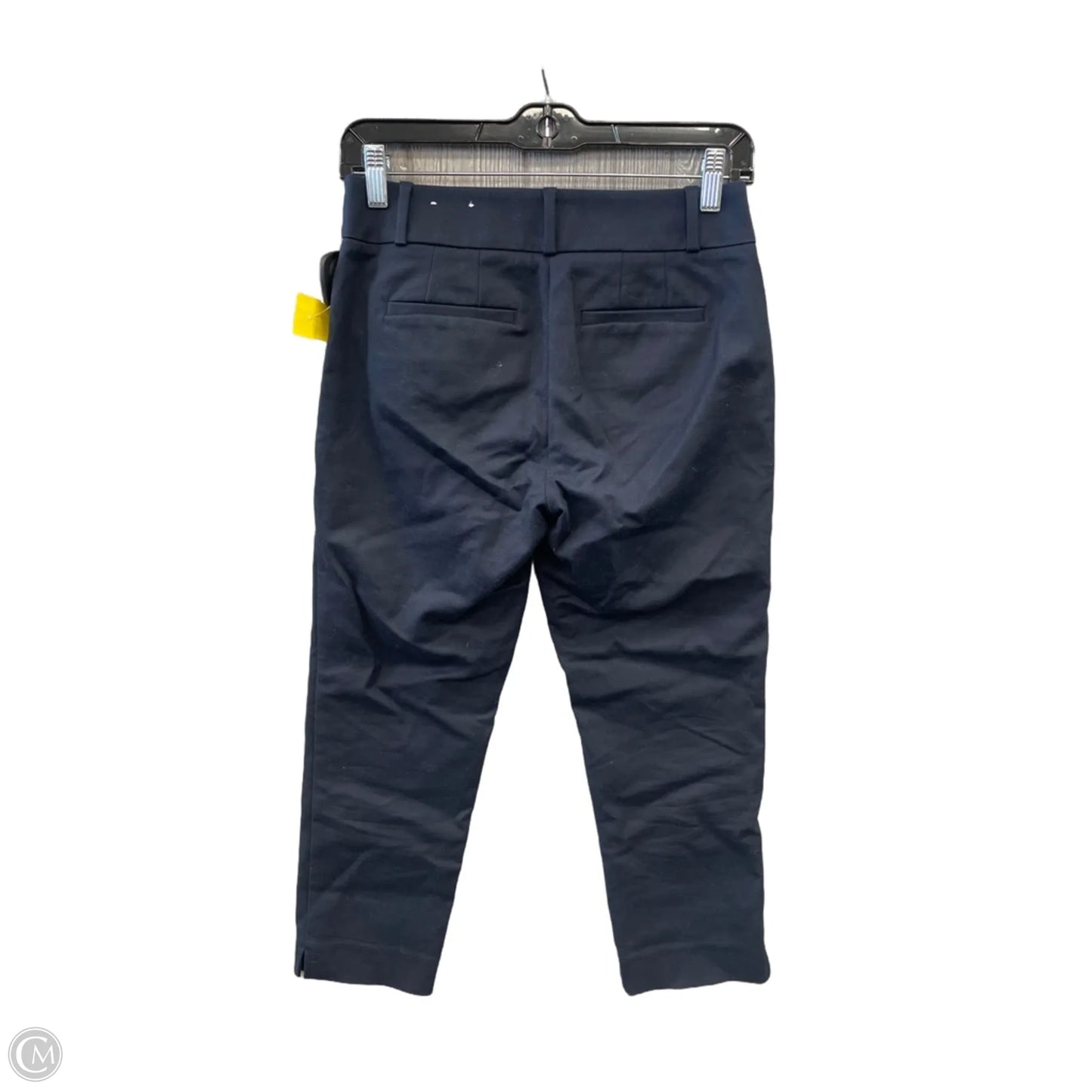 Pants Cropped By Loft In Navy, Size: 0p
