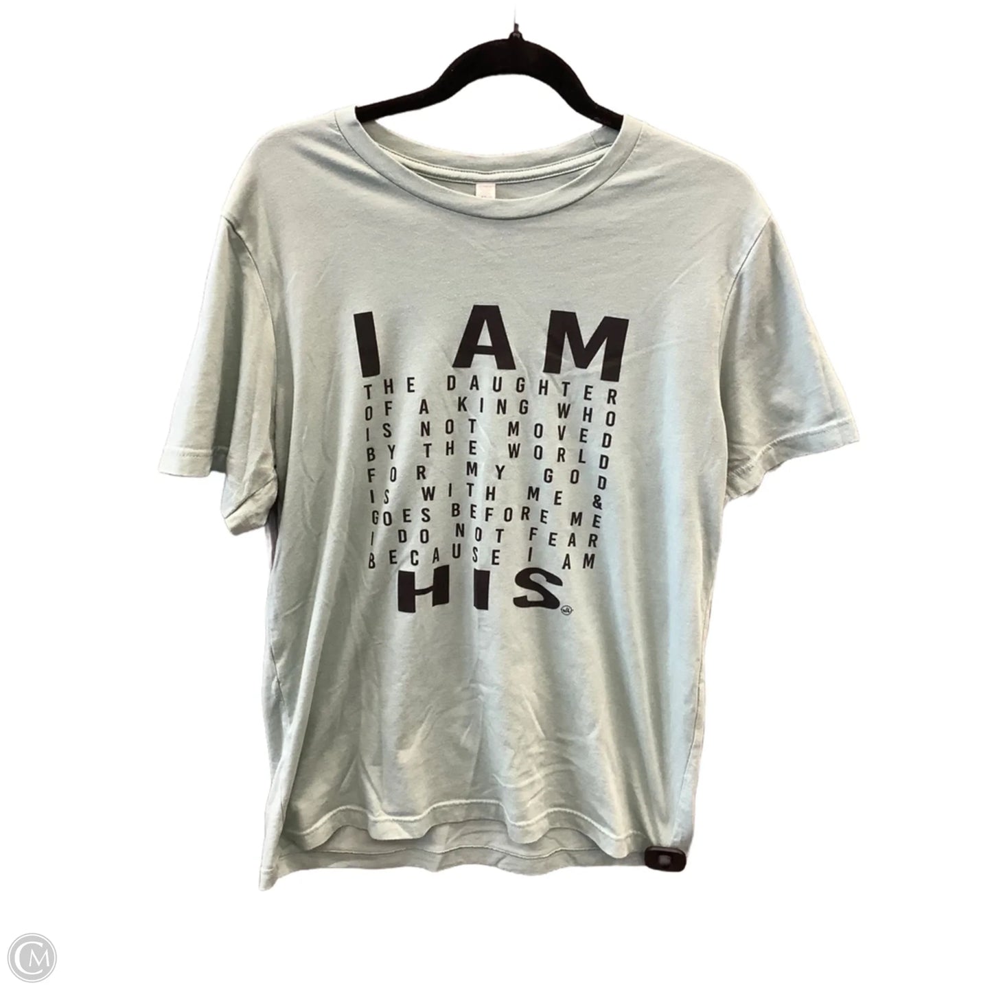 Top Short Sleeve By Cmf In Green, Size: L