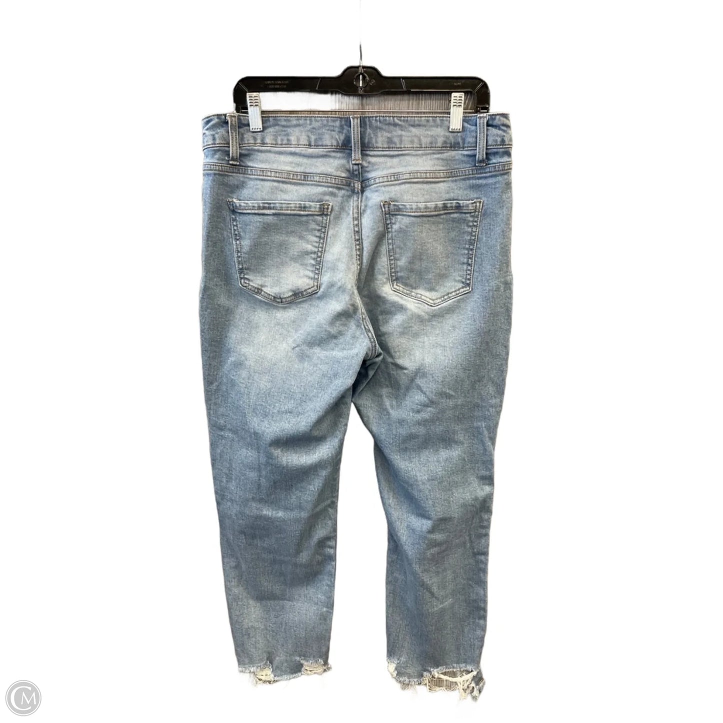 Jeans Cropped By Time And Tru In Blue Denim, Size: 12