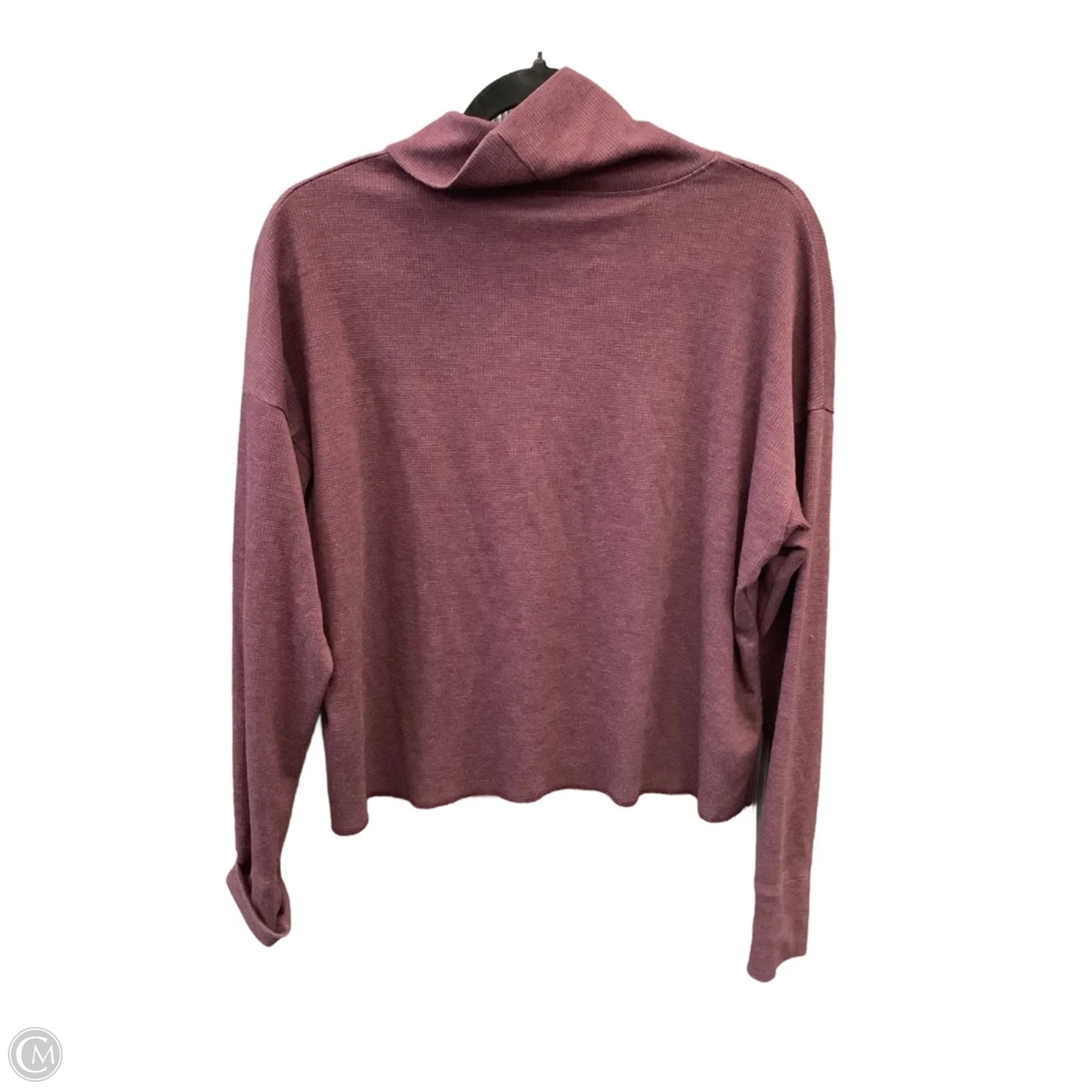 Top Long Sleeve By American Eagle In Purple, Size: Xs