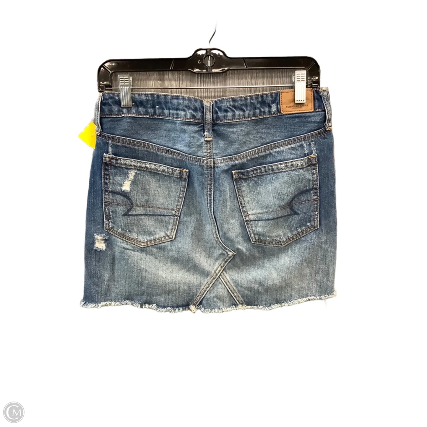 Skirt Mini & Short By American Eagle In Blue Denim, Size: 4