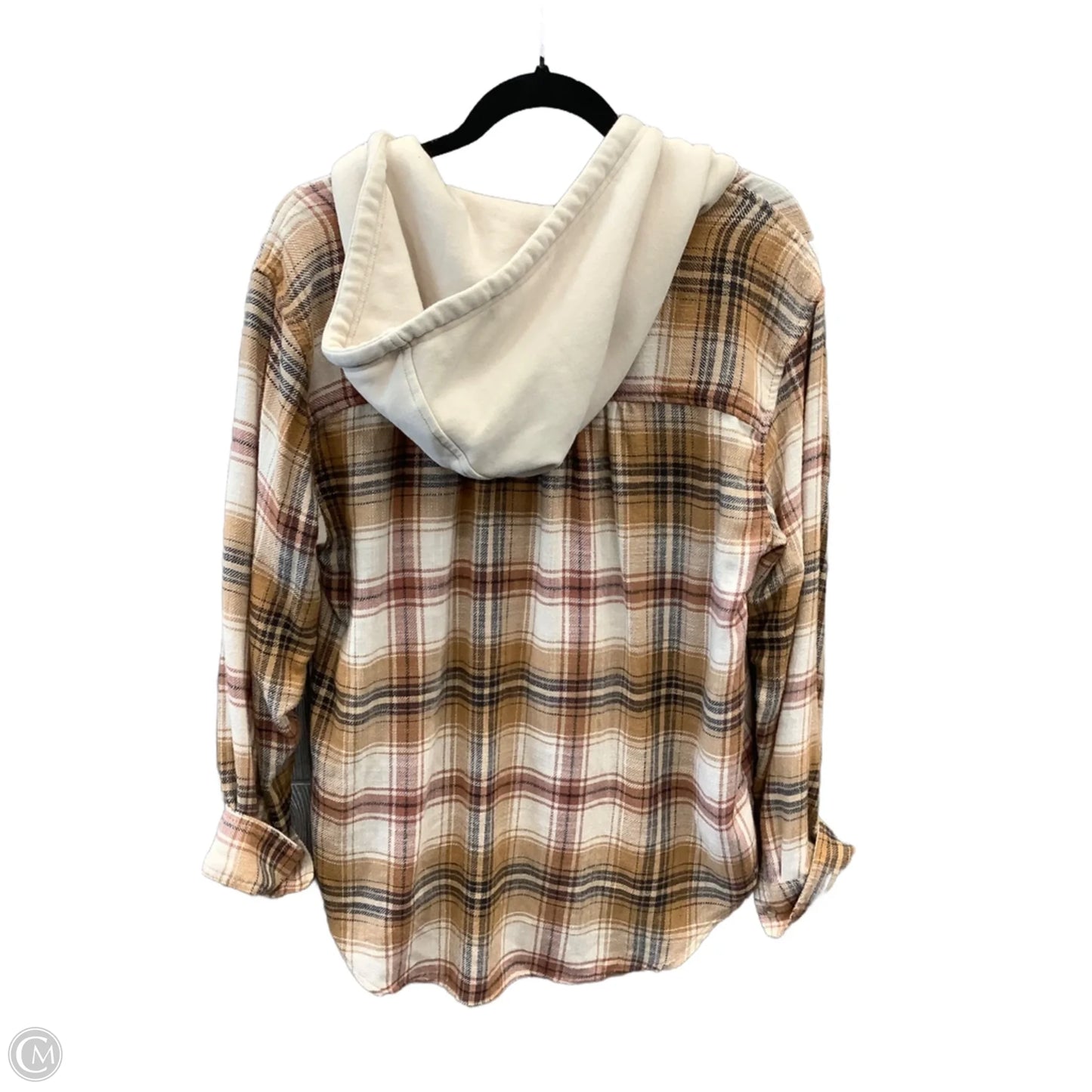 Top Long Sleeve By American Eagle In Tan, Size: S
