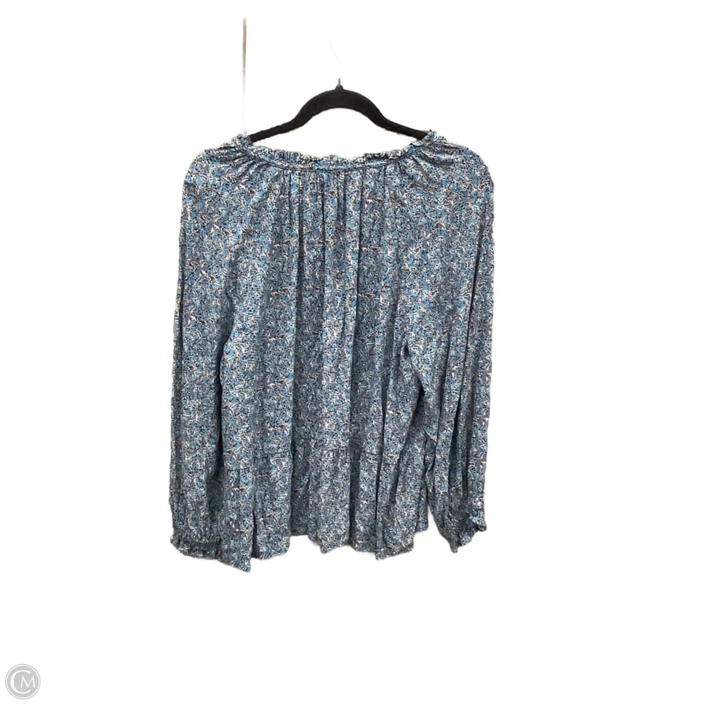 Top Long Sleeve By Loft In Blue, Size: L
