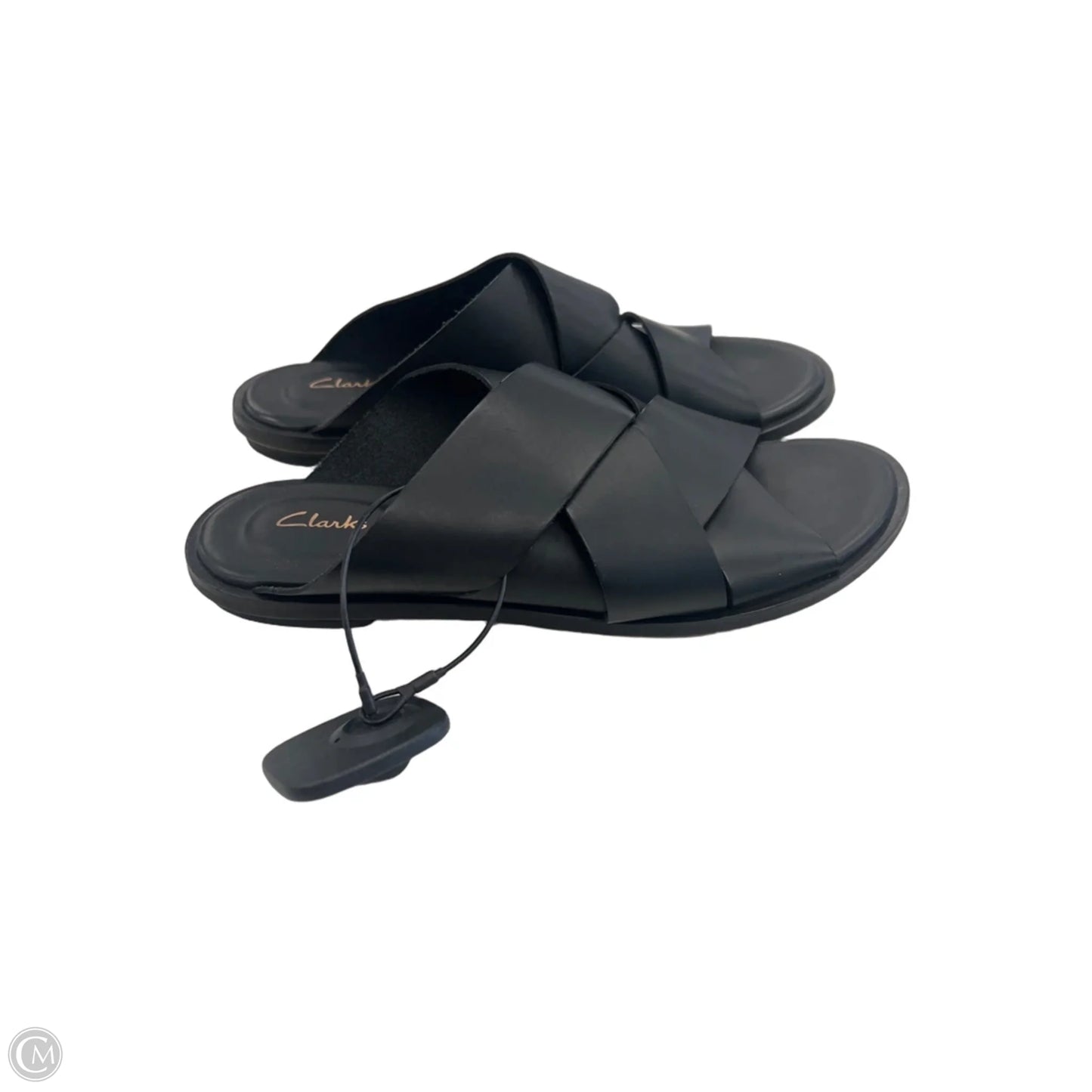 Sandals Flats By Clarks In Black, Size: 8