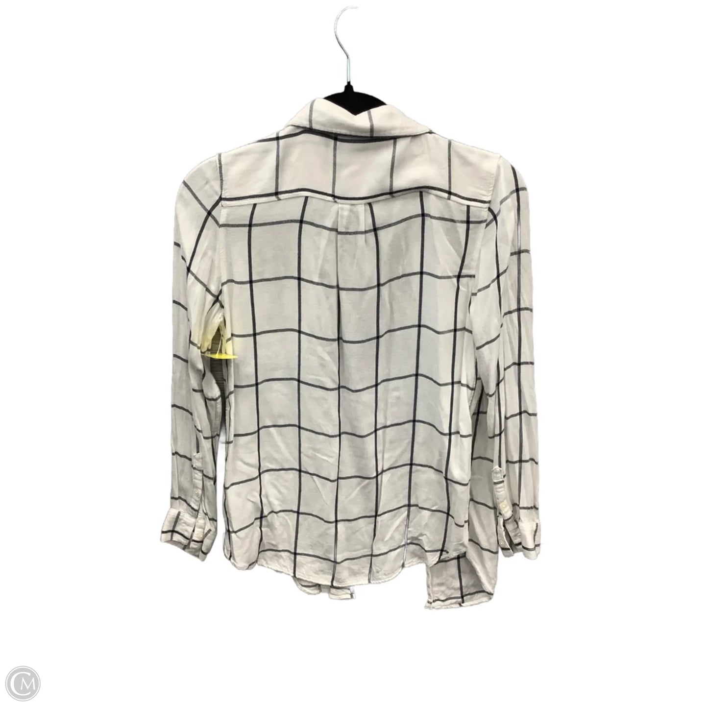 Top Long Sleeve By Banana Republic In White, Size: Xs