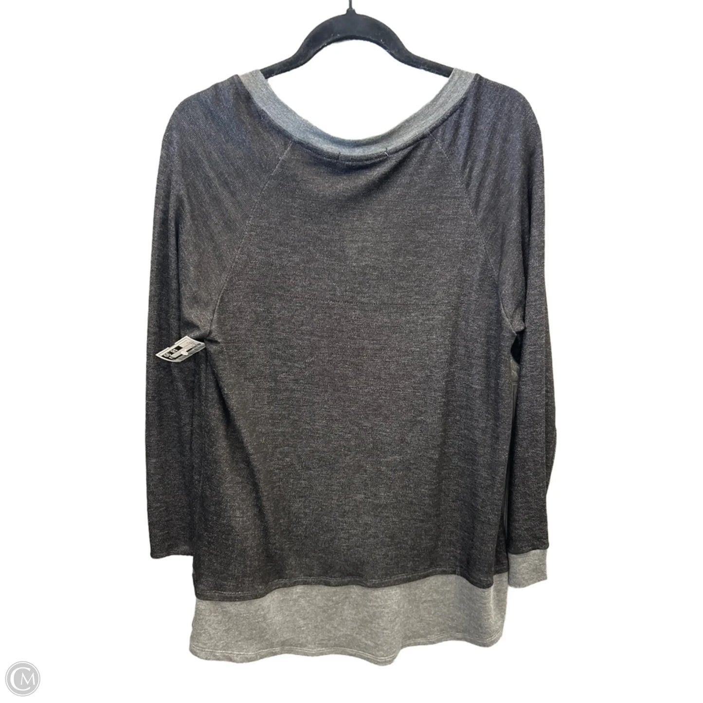 Top Long Sleeve By Tresics In Grey, Size: L