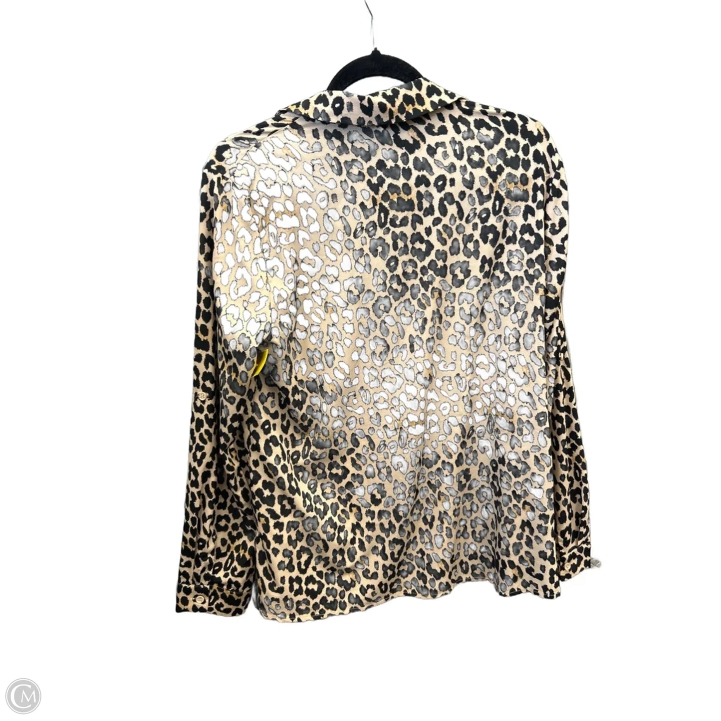 Top Long Sleeve By Doe & Rae In Animal Print, Size: L