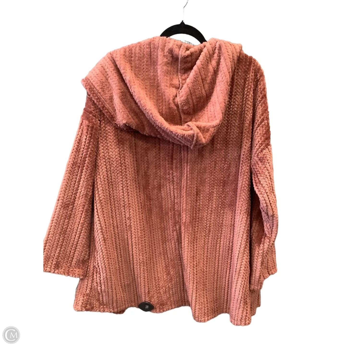 Jacket Faux Fur & Sherpa By Clothes Mentor In Brown, Size: 1x