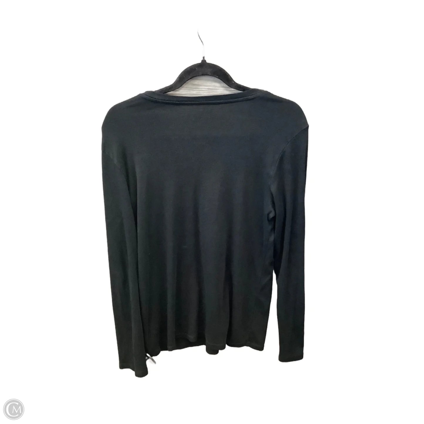 Top Long Sleeve Basic By Eddie Bauer In Black, Size: L