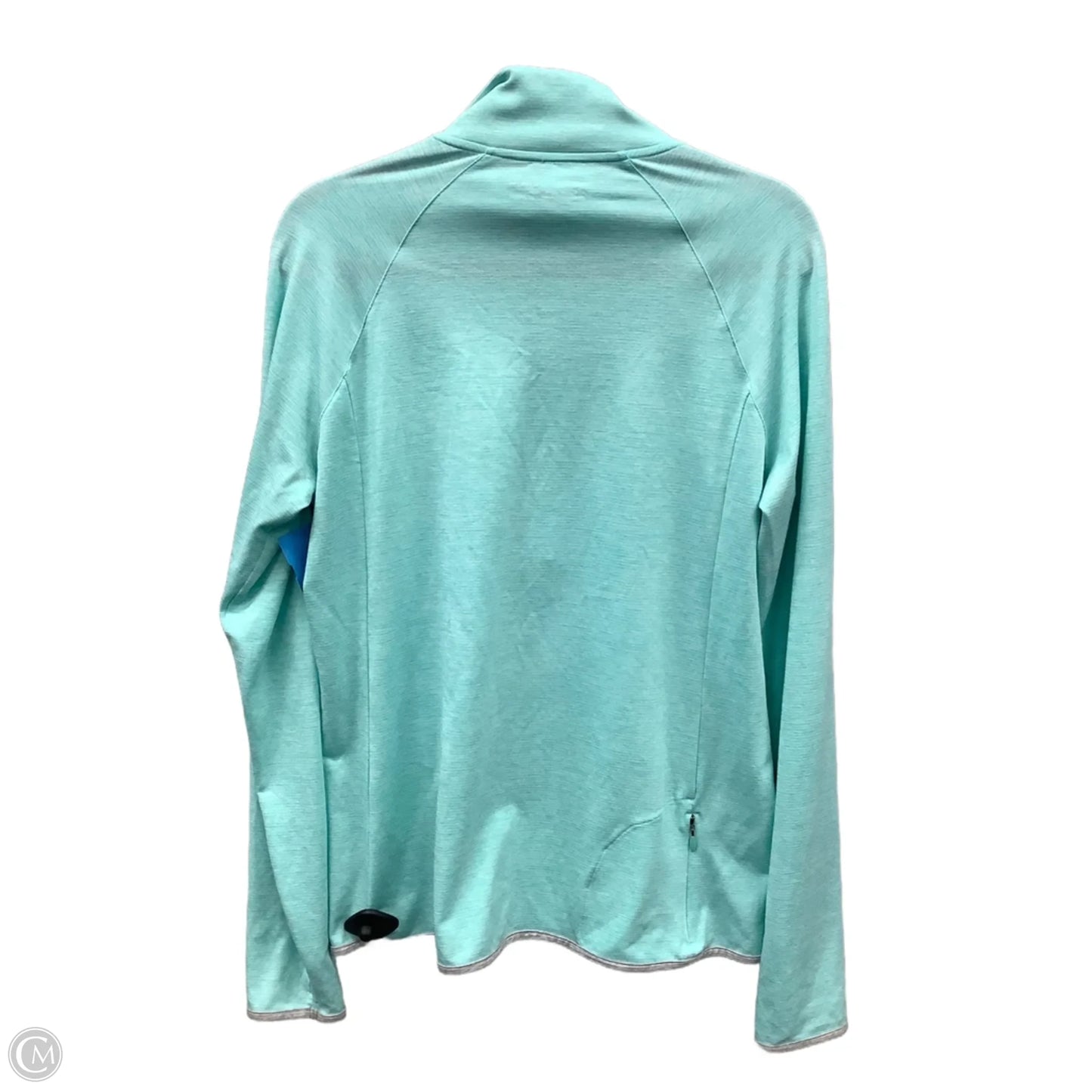 Athletic Top Long Sleeve Collar By Under Armour In Blue, Size: Xl