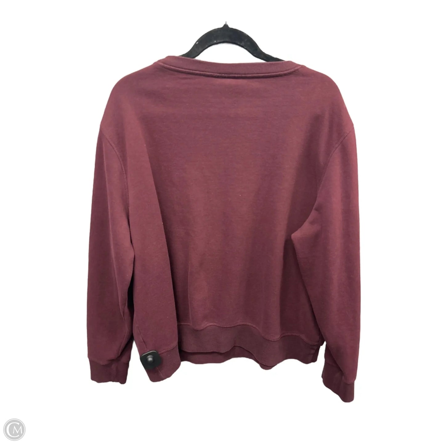 Sweatshirt Crewneck By Amazon Essentials In Maroon, Size: Xxl