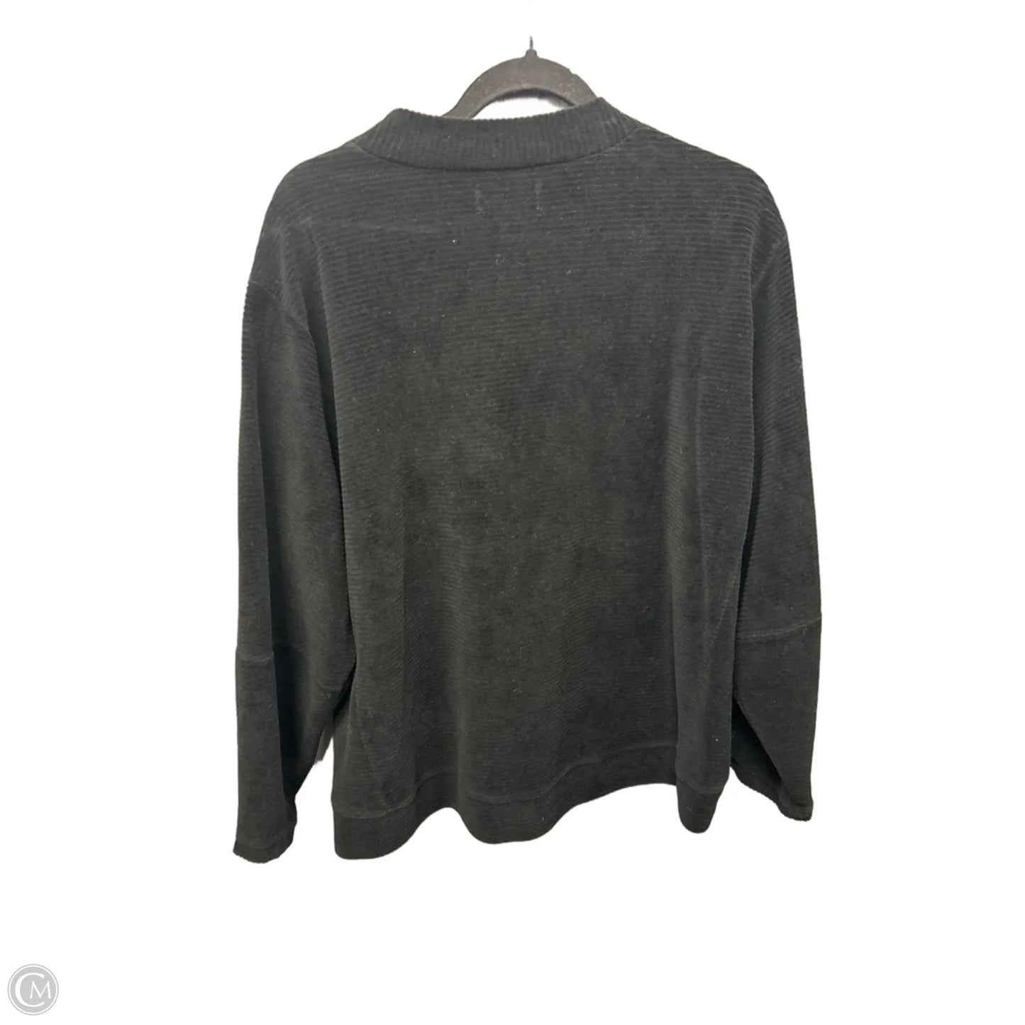 Top Long Sleeve By Free Assembly In Black, Size: Xxl