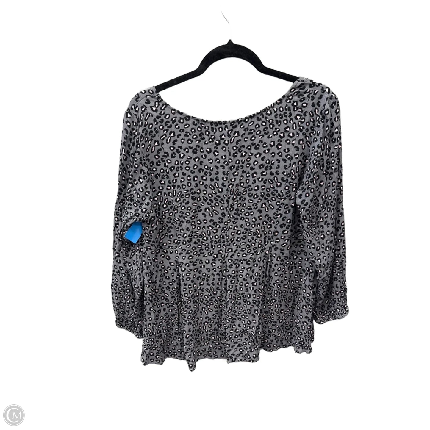 Top 3/4 Sleeve By Torrid In Grey, Size: 2x