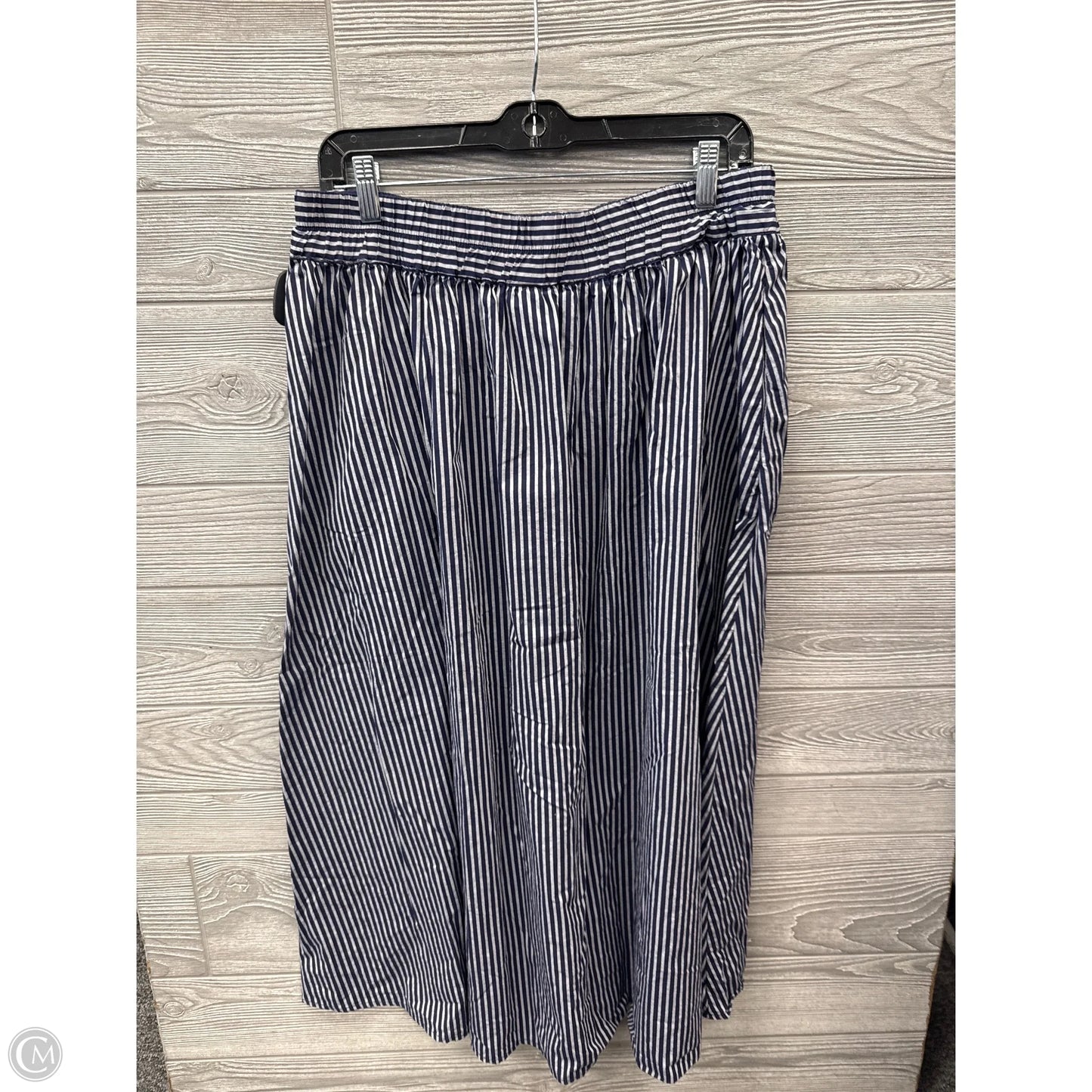 Skirt Midi By A New Day In Navy, Size: 12