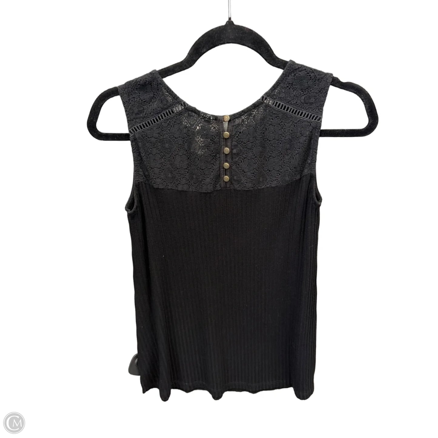 Top Sleeveless By Aventura In Black, Size: S