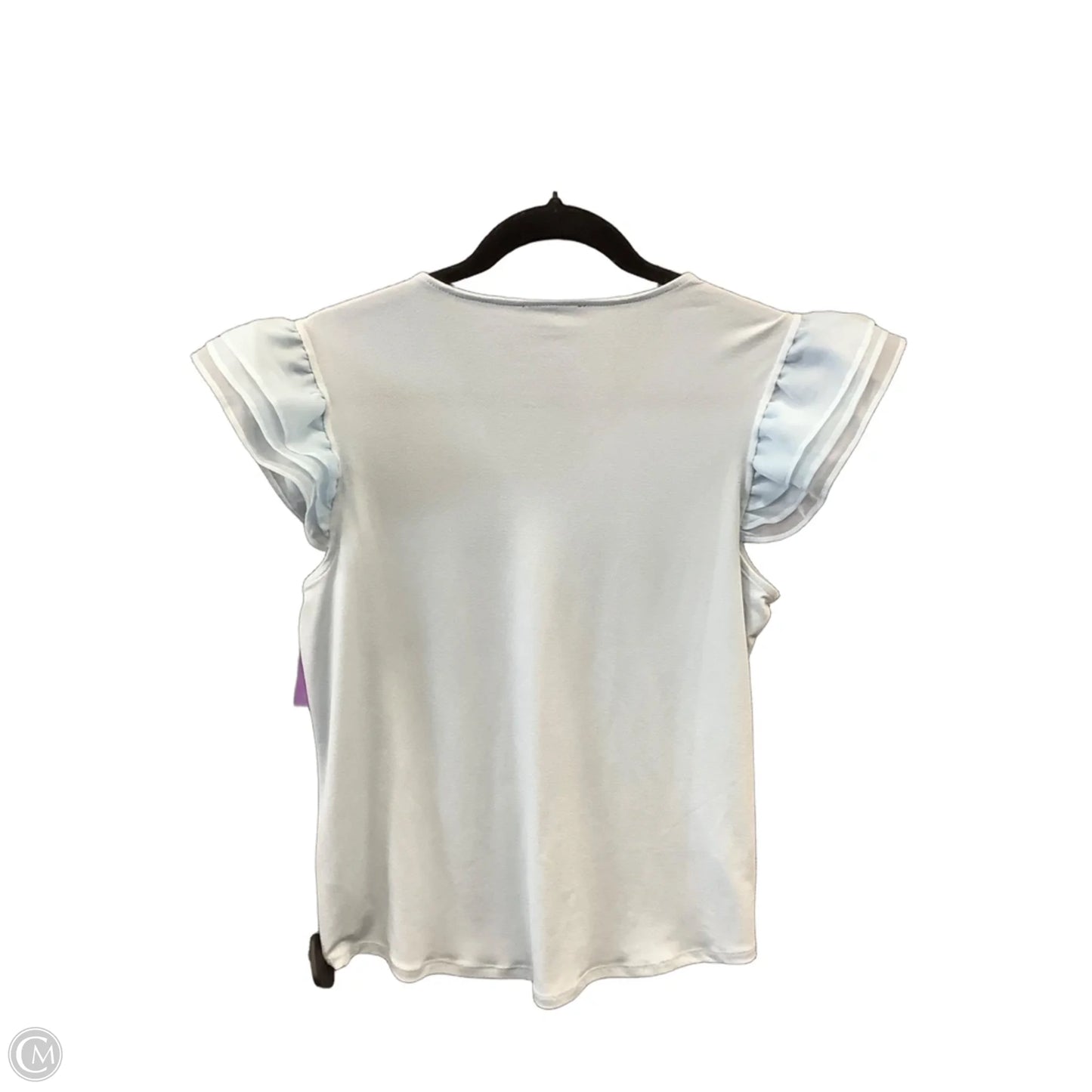 Top Short Sleeve By Adrianna Papell In Blue, Size: M