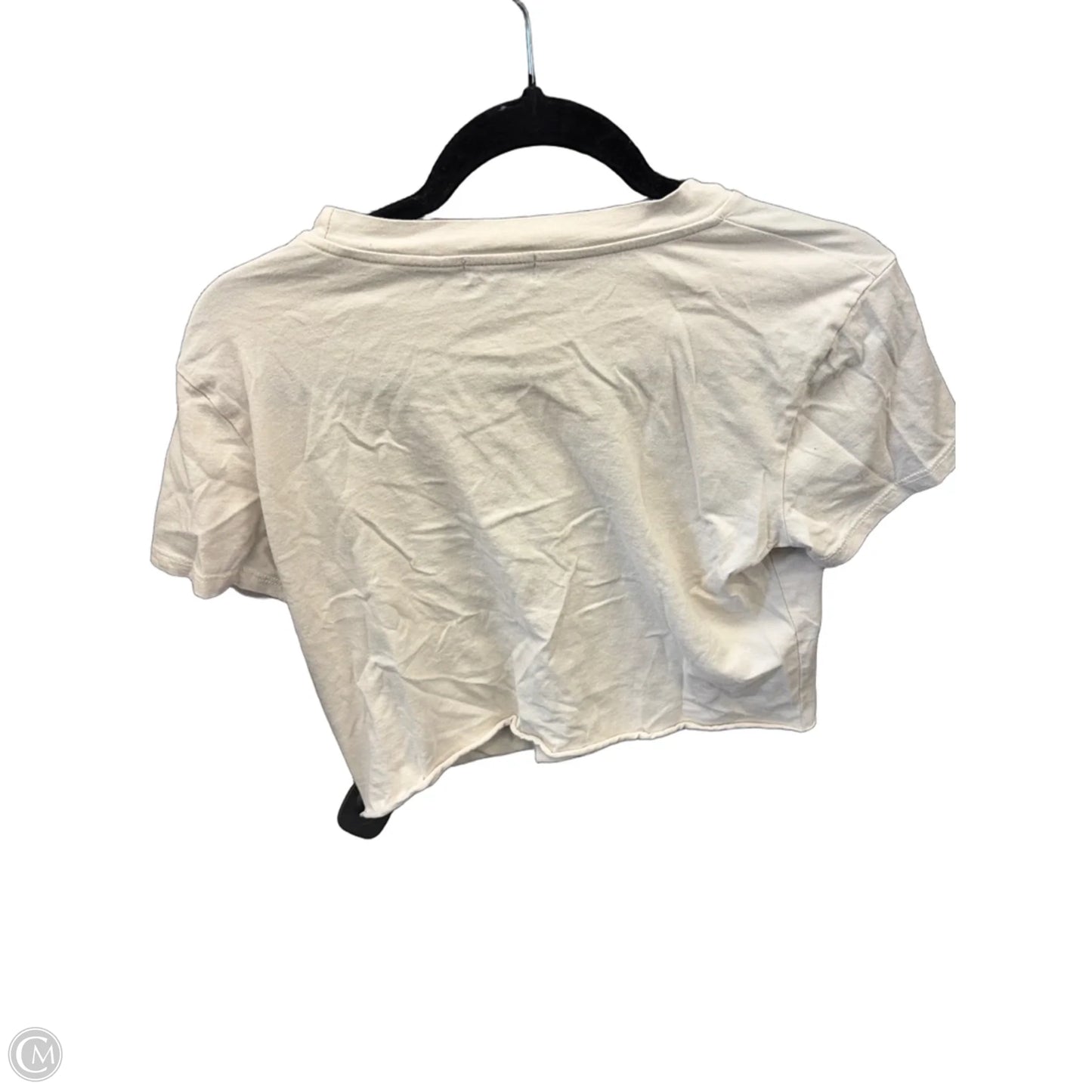 Top Short Sleeve By Originality In Beige, Size: M