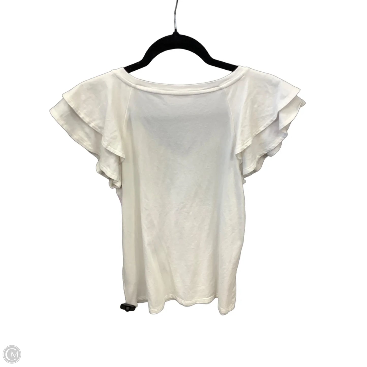 Top Short Sleeve By Lc Lauren Conrad In White, Size: S