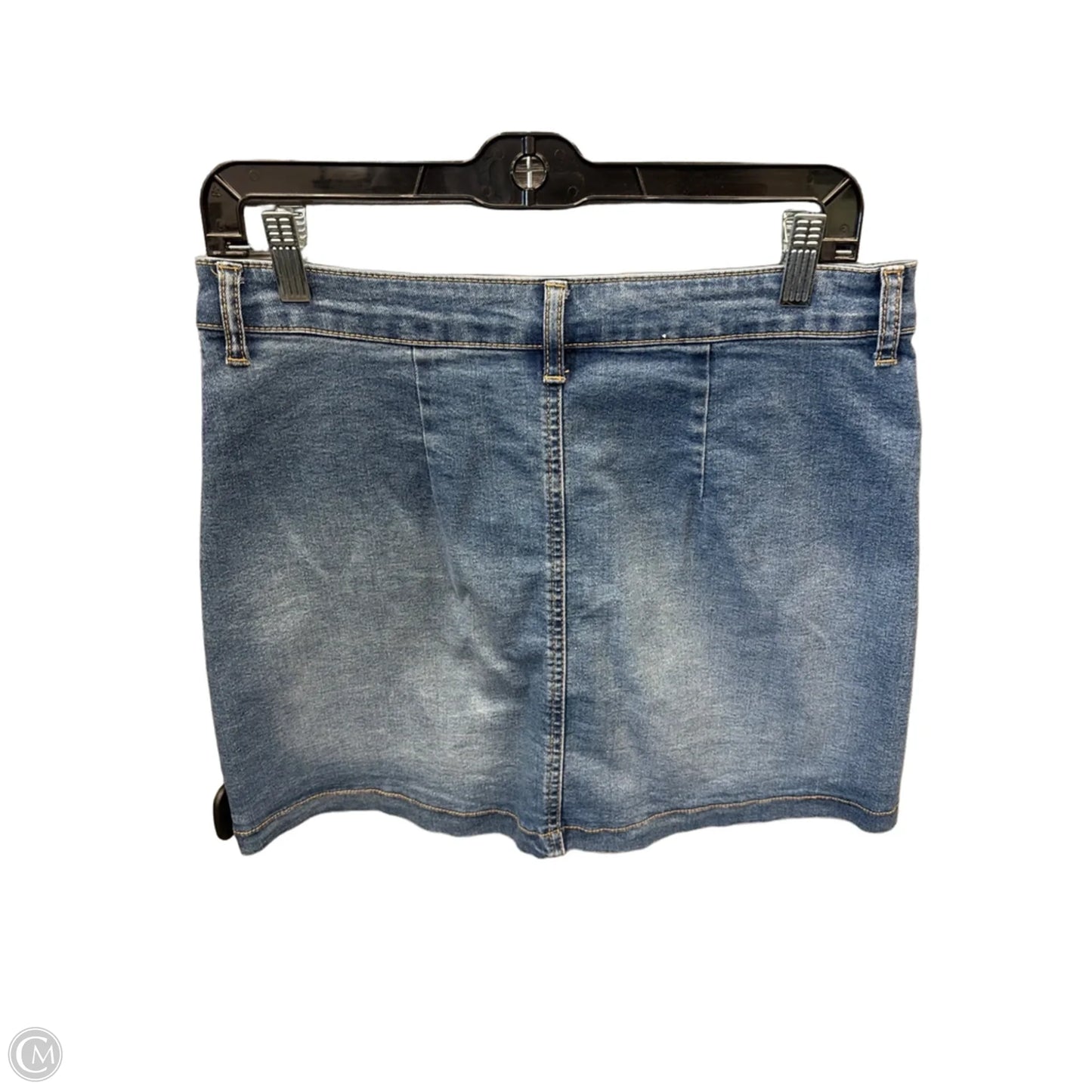 Skirt Mini & Short By Celebrity Pink In Blue Denim, Size: 8