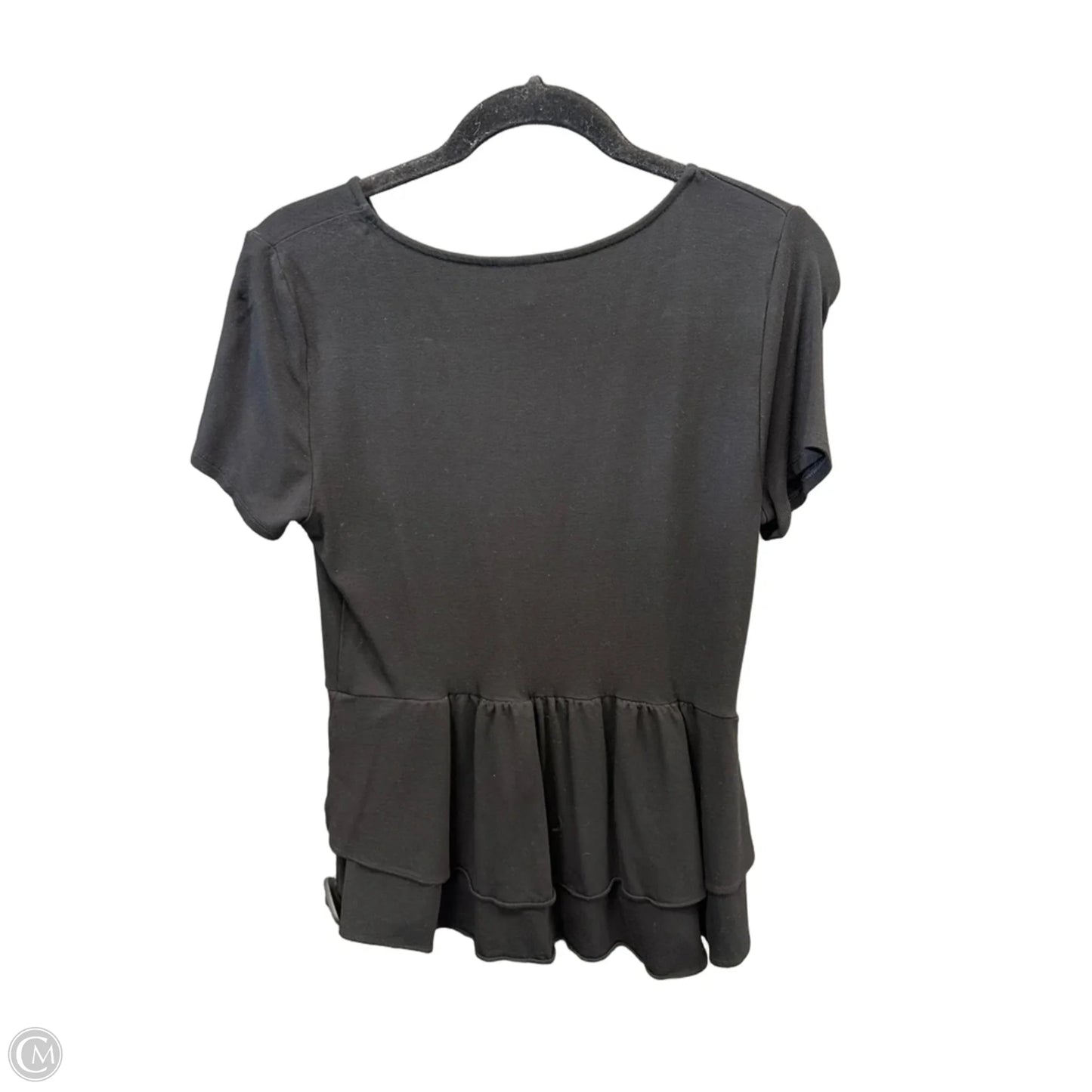 Top Short Sleeve By Elle In Black, Size: S
