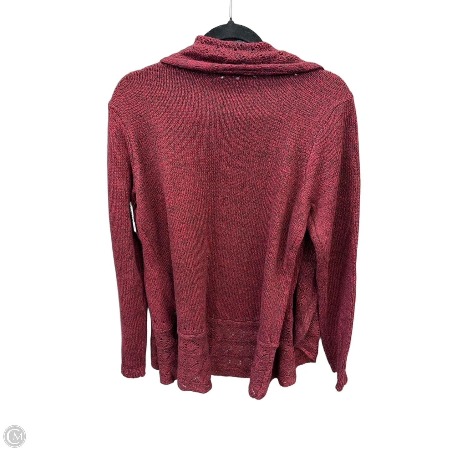 Sweater Cardigan By Karen Scott In Red, Size: M