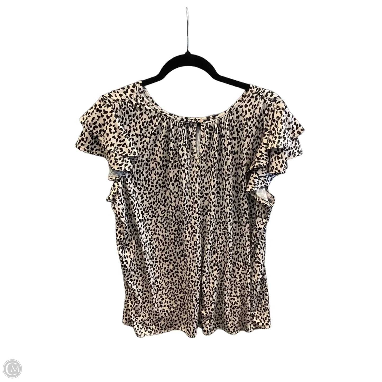Top Short Sleeve By Indigo Rose In Animal Print, Size: 2x