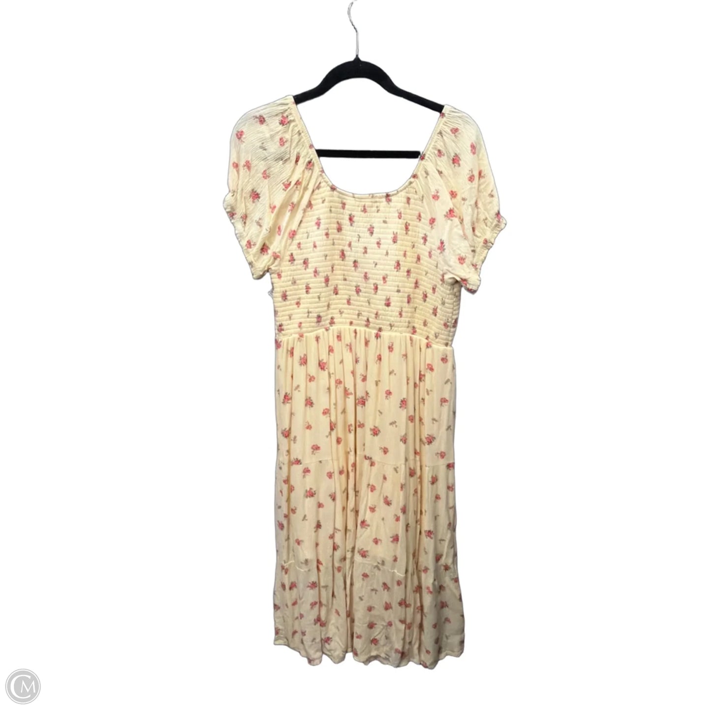 Dress Casual Midi By Ultra Flirt In Yellow, Size: 2x