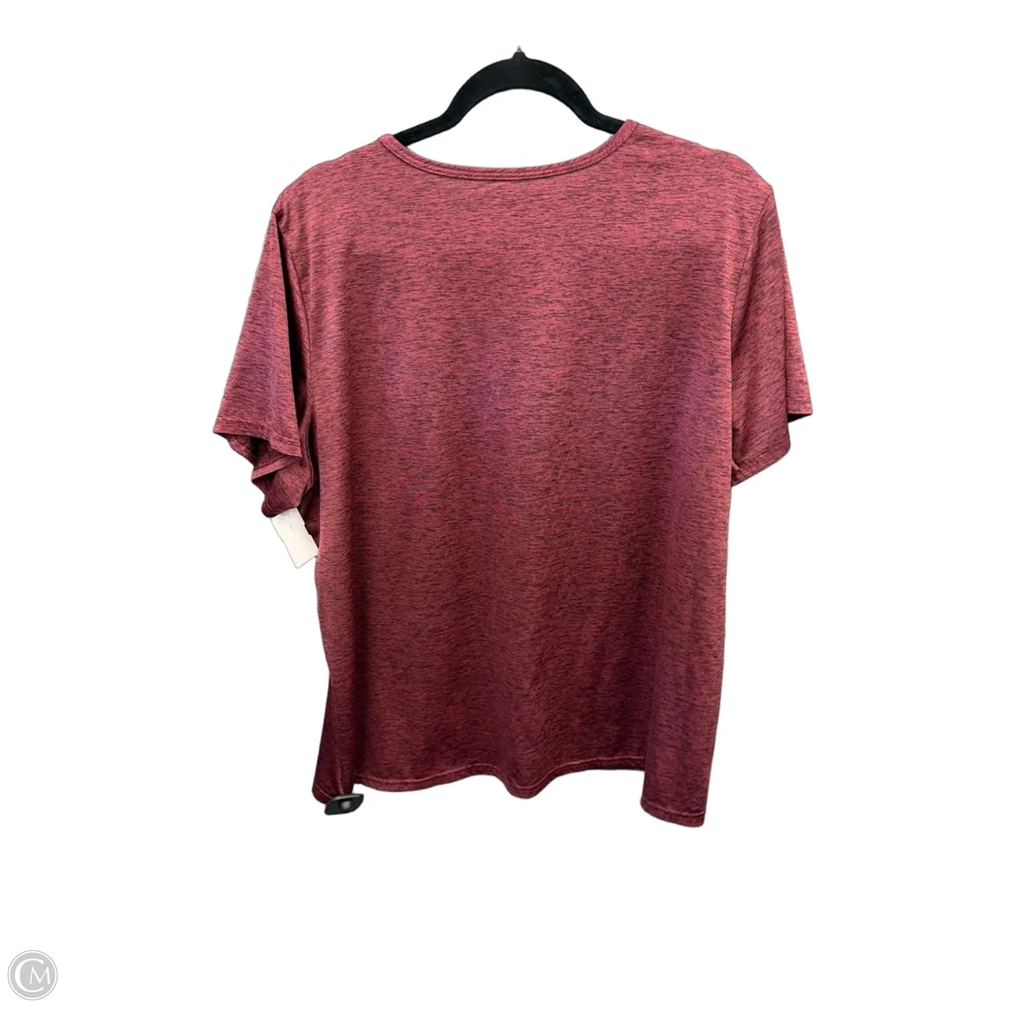 Athletic Top Short Sleeve By Clothes Mentor In Red, Size: 2x