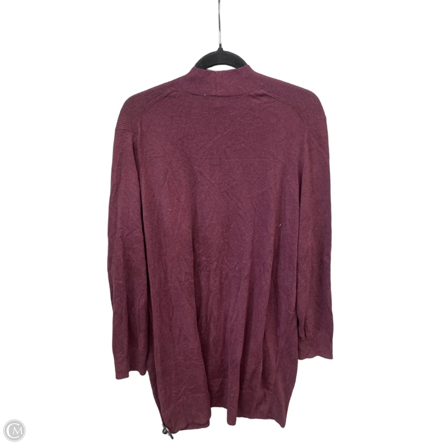 Sweater Cardigan By Gap In Maroon, Size: Xl