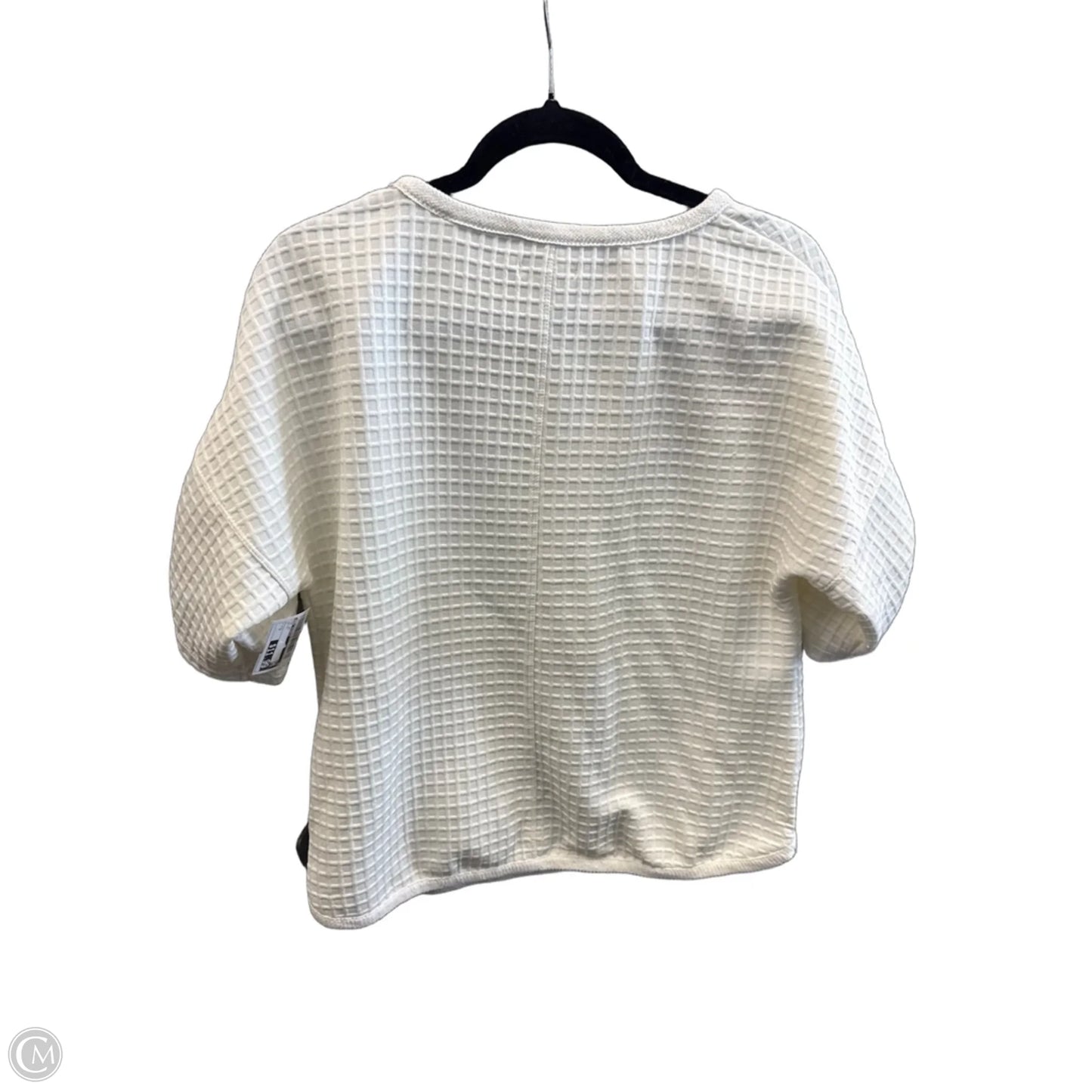 Top Short Sleeve By Max Studio In White, Size: S