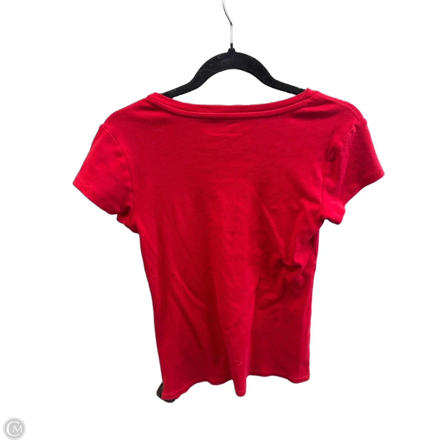 Top Short Sleeve Basic By Liz Claiborne In Red, Size: S