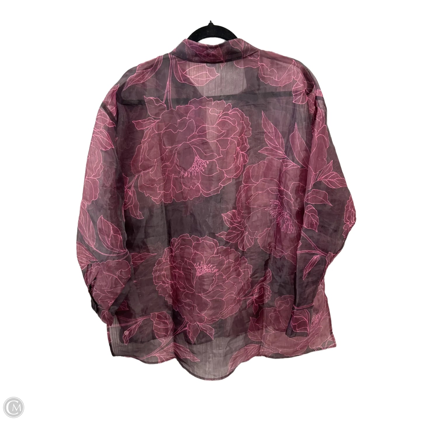 Top Long Sleeve By Dr2 In Purple, Size: L