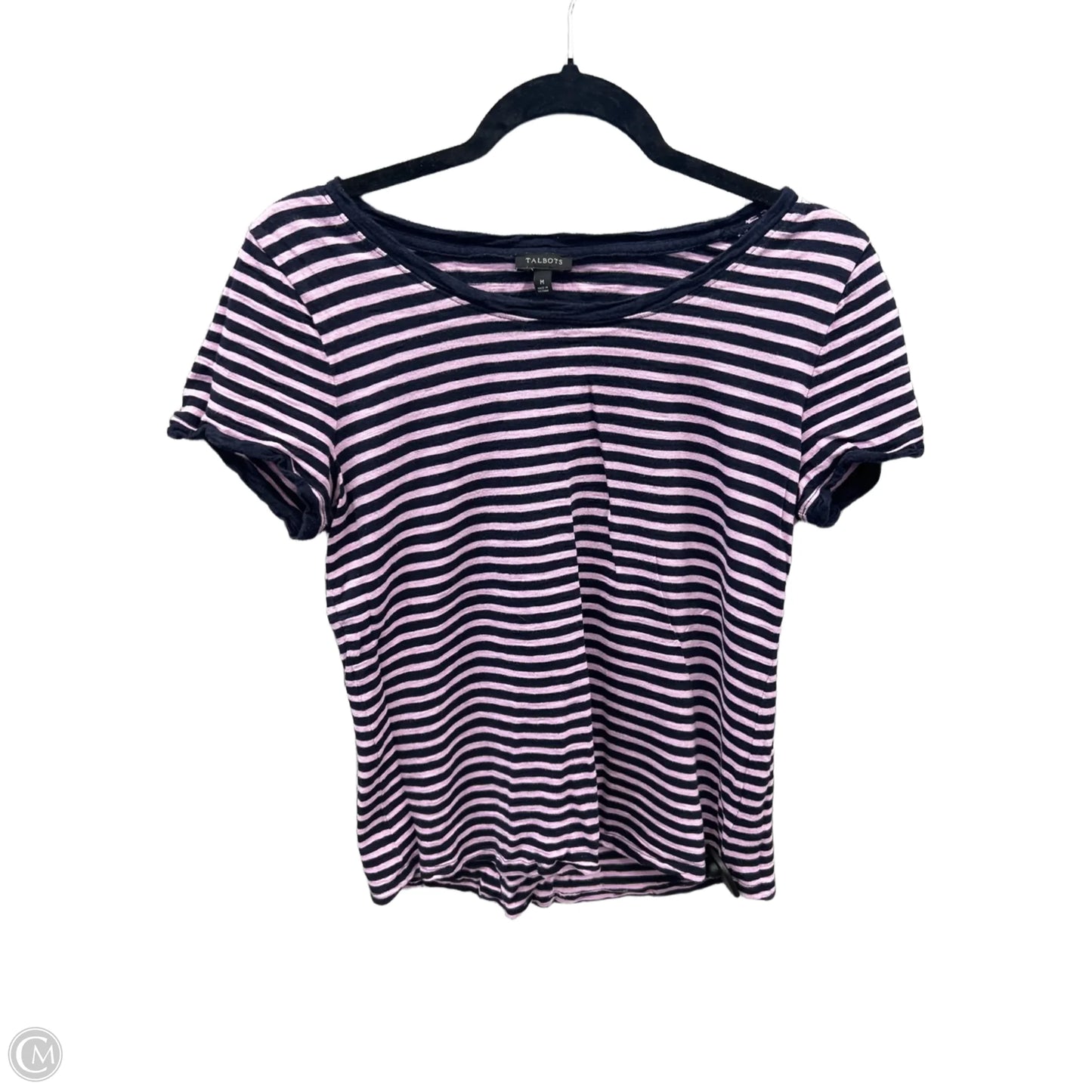 Top Short Sleeve By Talbots In Purple, Size: M