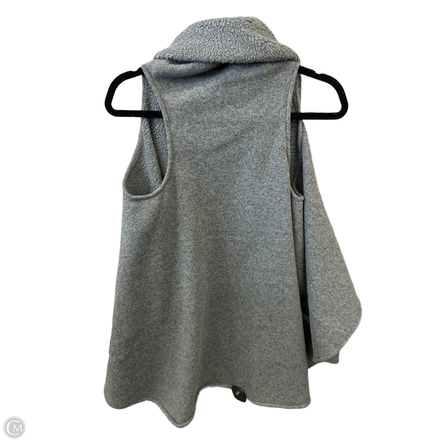 Vest Fleece By Clothes Mentor In Grey, Size: S