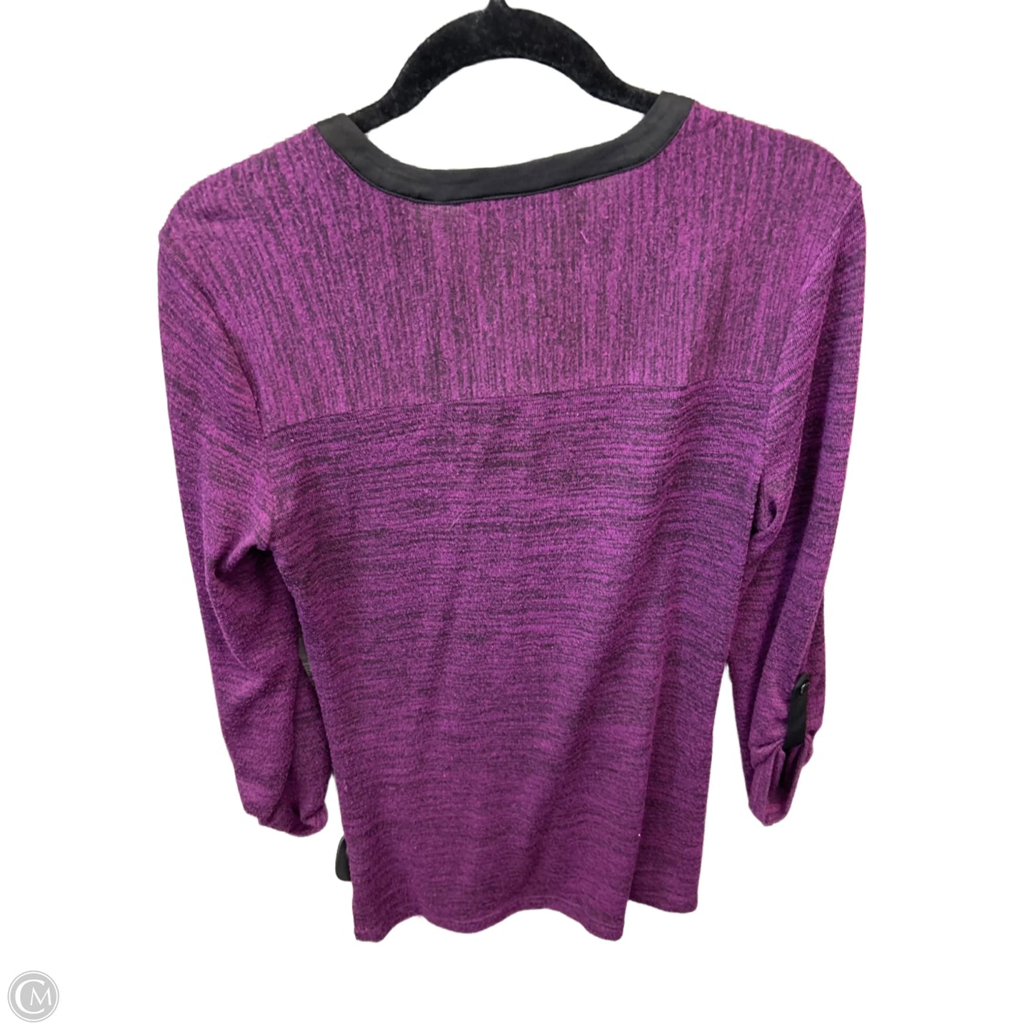 Top 3/4 Sleeve By Zac And Rachel In Purple, Size: S