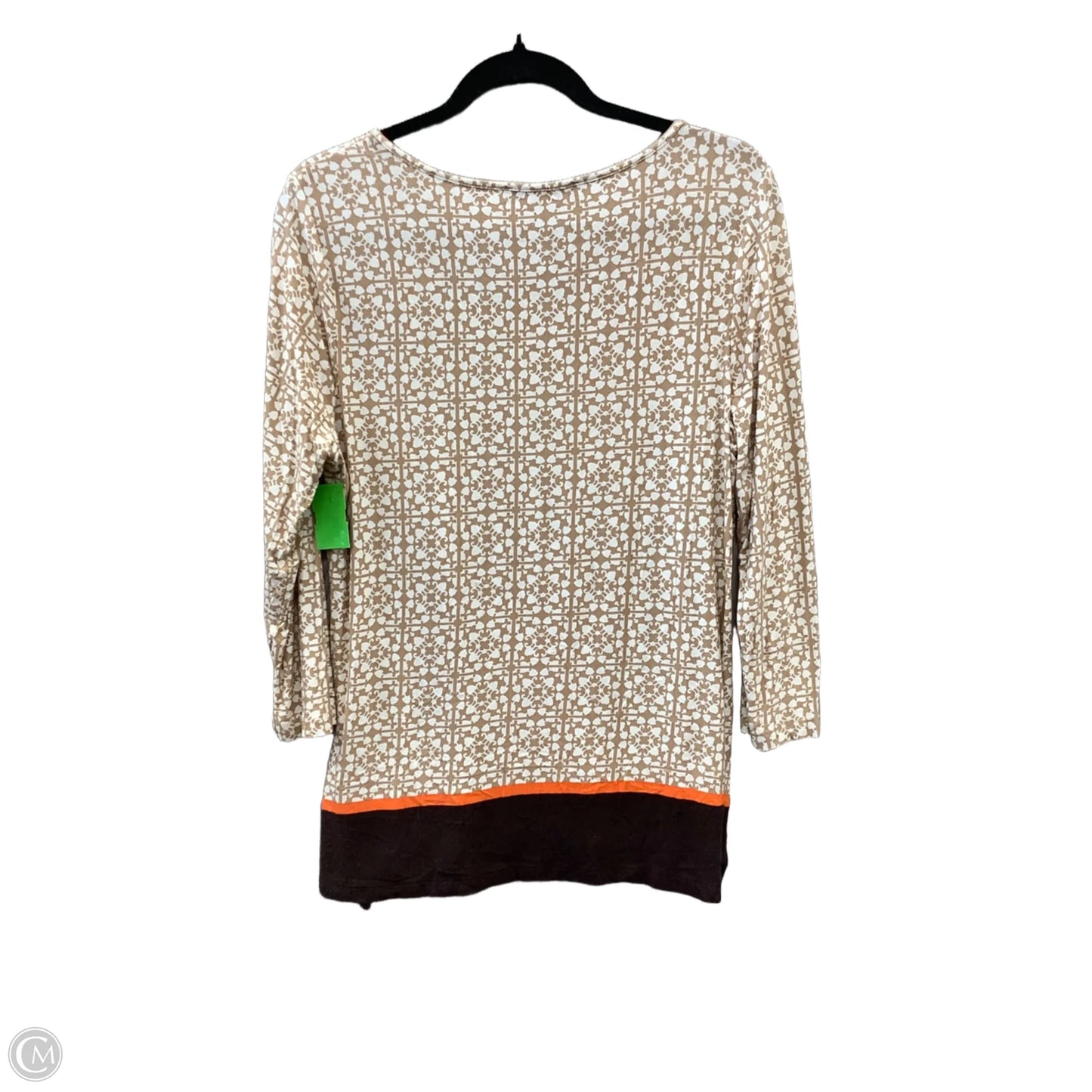 Top 3/4 Sleeve By Jones New York In Brown, Size: M