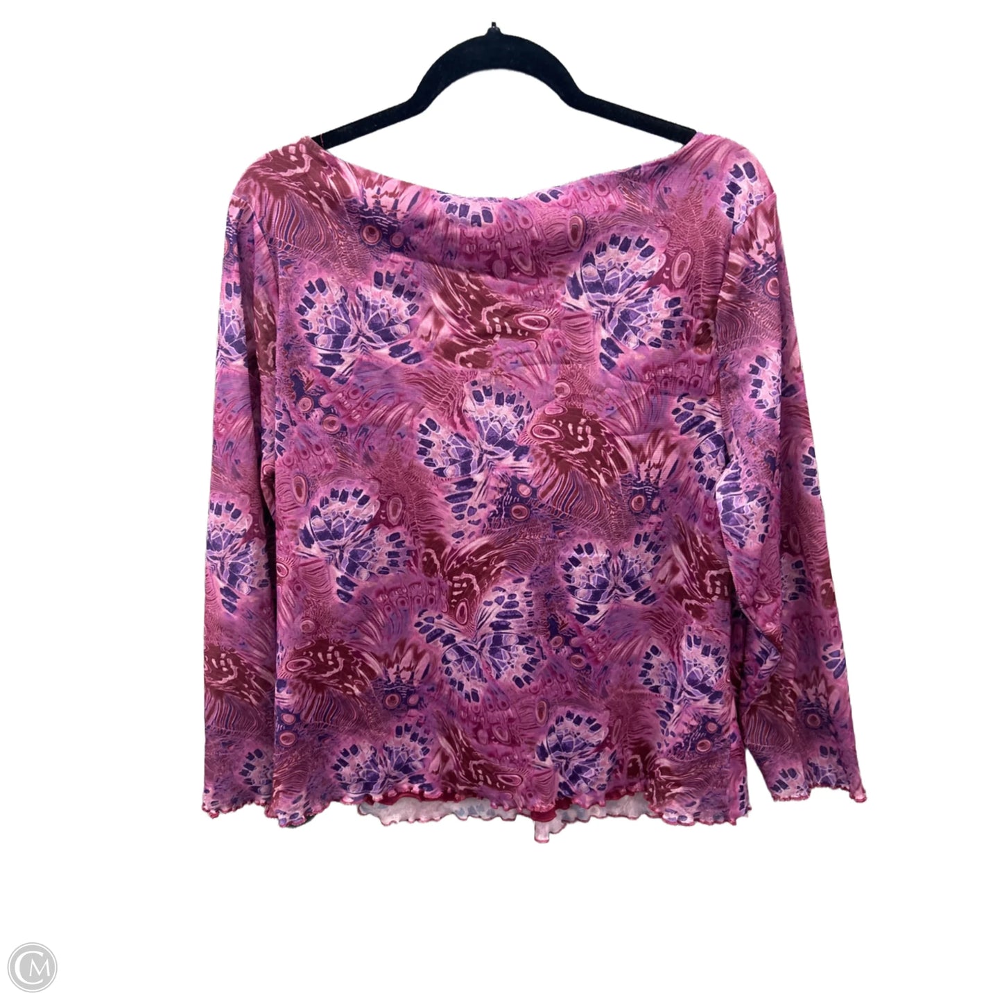 Top Long Sleeve By Faded Glory In Purple, Size: Xxl