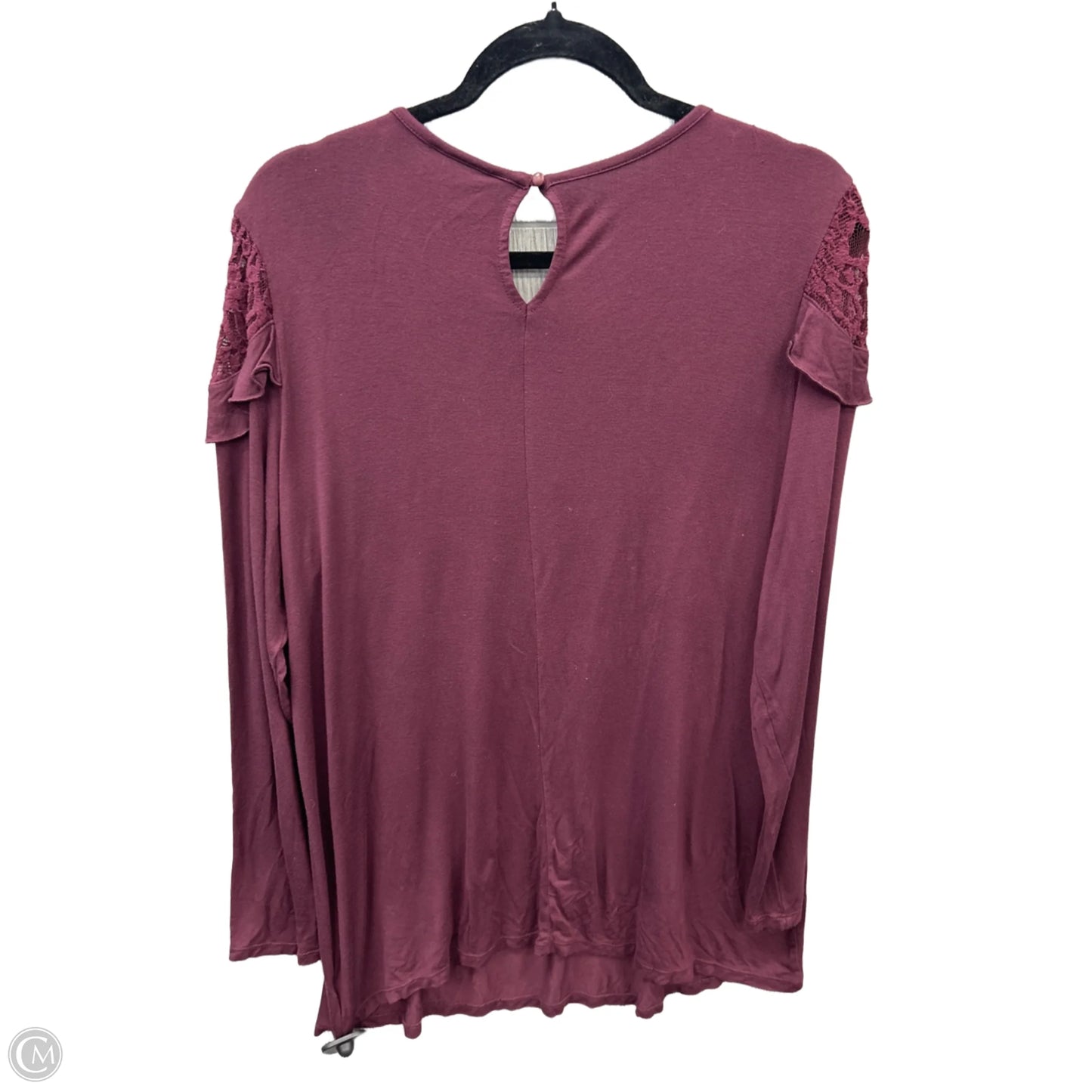 Top Long Sleeve By Time And Tru In Purple, Size: Xl