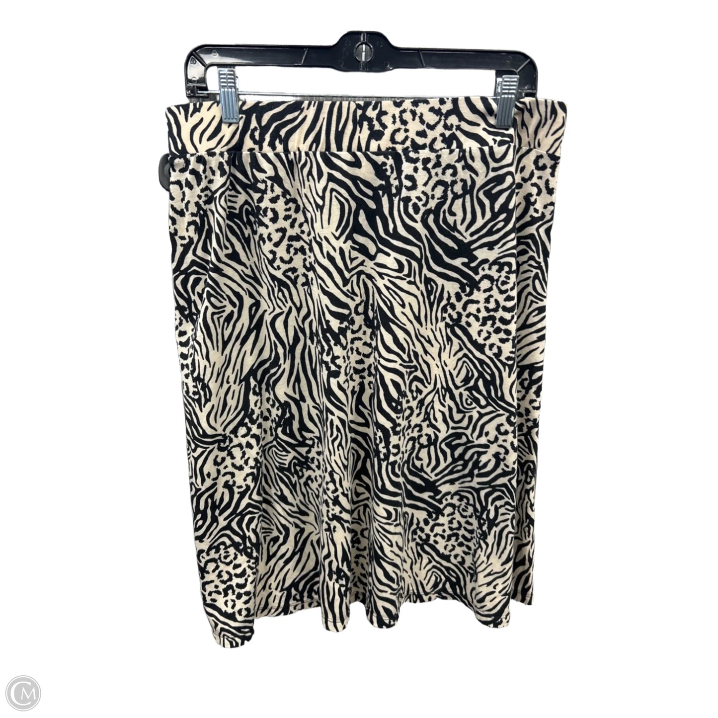 Skirt Midi By Cato In Black, Size: Xl