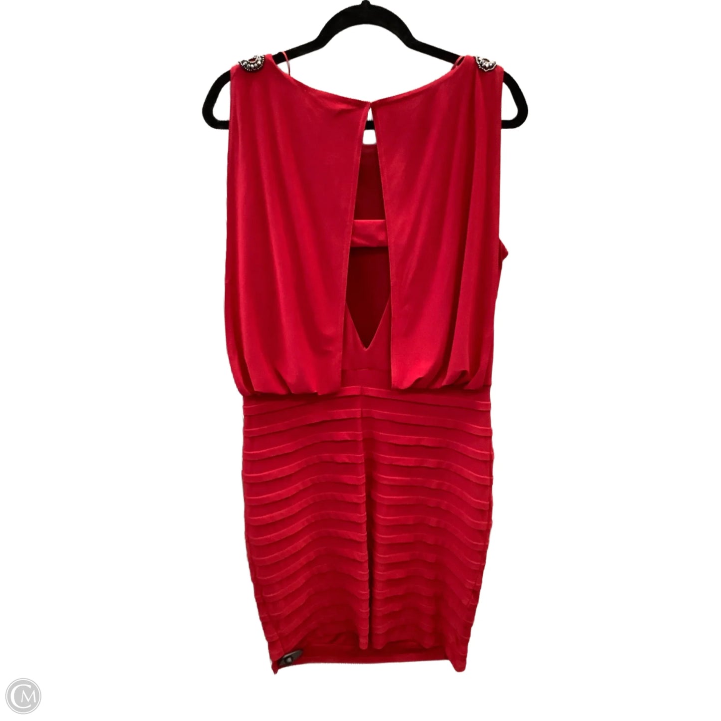Dress Casual Midi By R And M Richards In Red, Size: Xl
