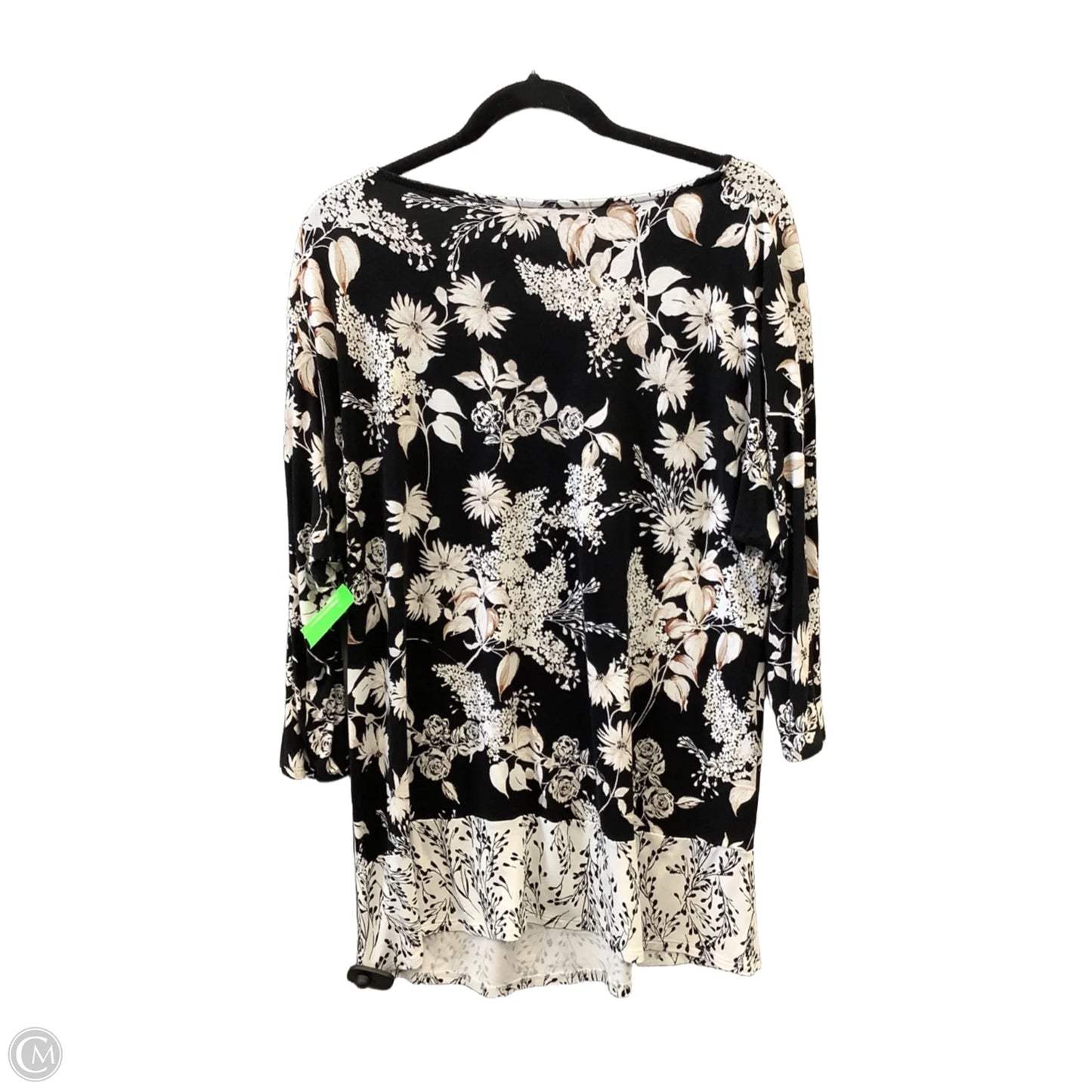 Top 3/4 Sleeve By J. Jill In Black, Size: M