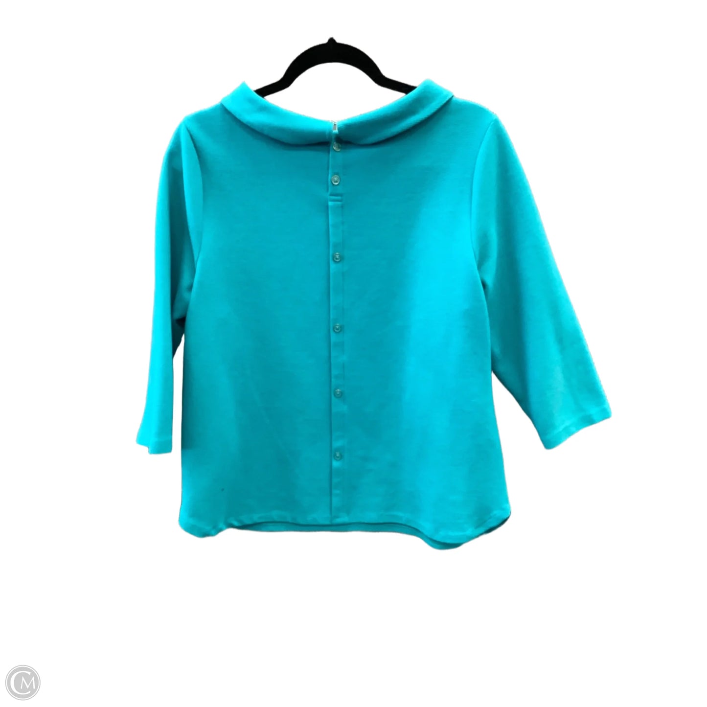 Top 3/4 Sleeve By Talbots In Blue, Size: Lp