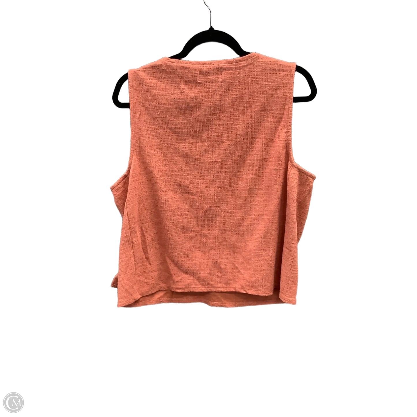 Top Sleeveless By Clothes Mentor In Orange, Size: Xl