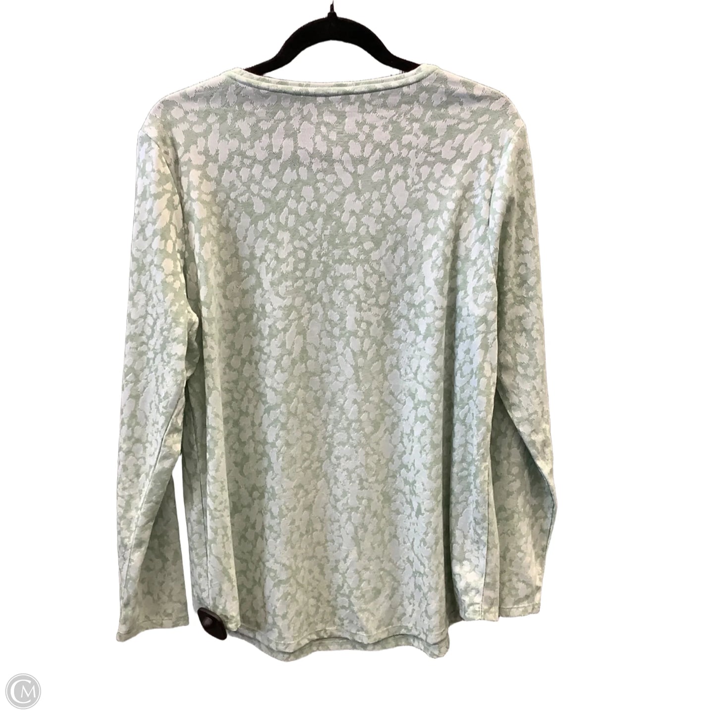 Top Long Sleeve By Apt 9 In Green, Size: L