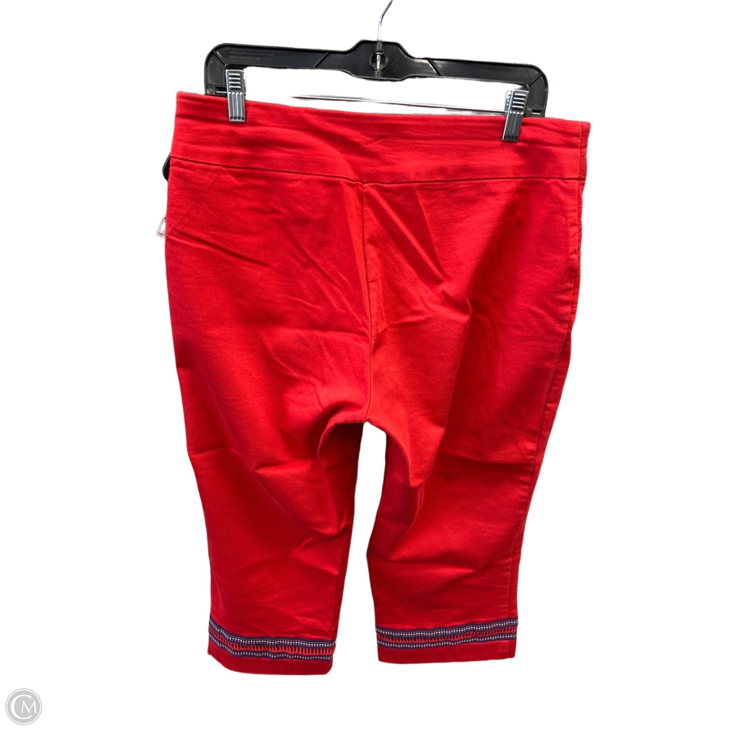 Capris By Croft And Barrow In Red, Size: 12