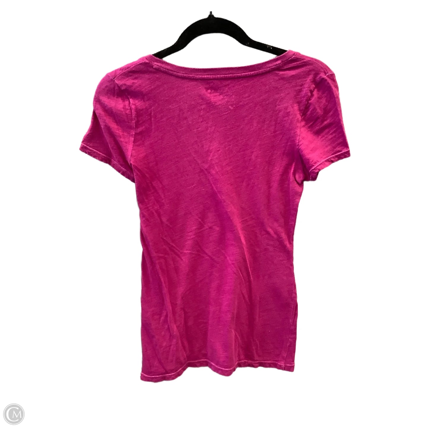 Top Short Sleeve By American Eagle In Pink, Size: M