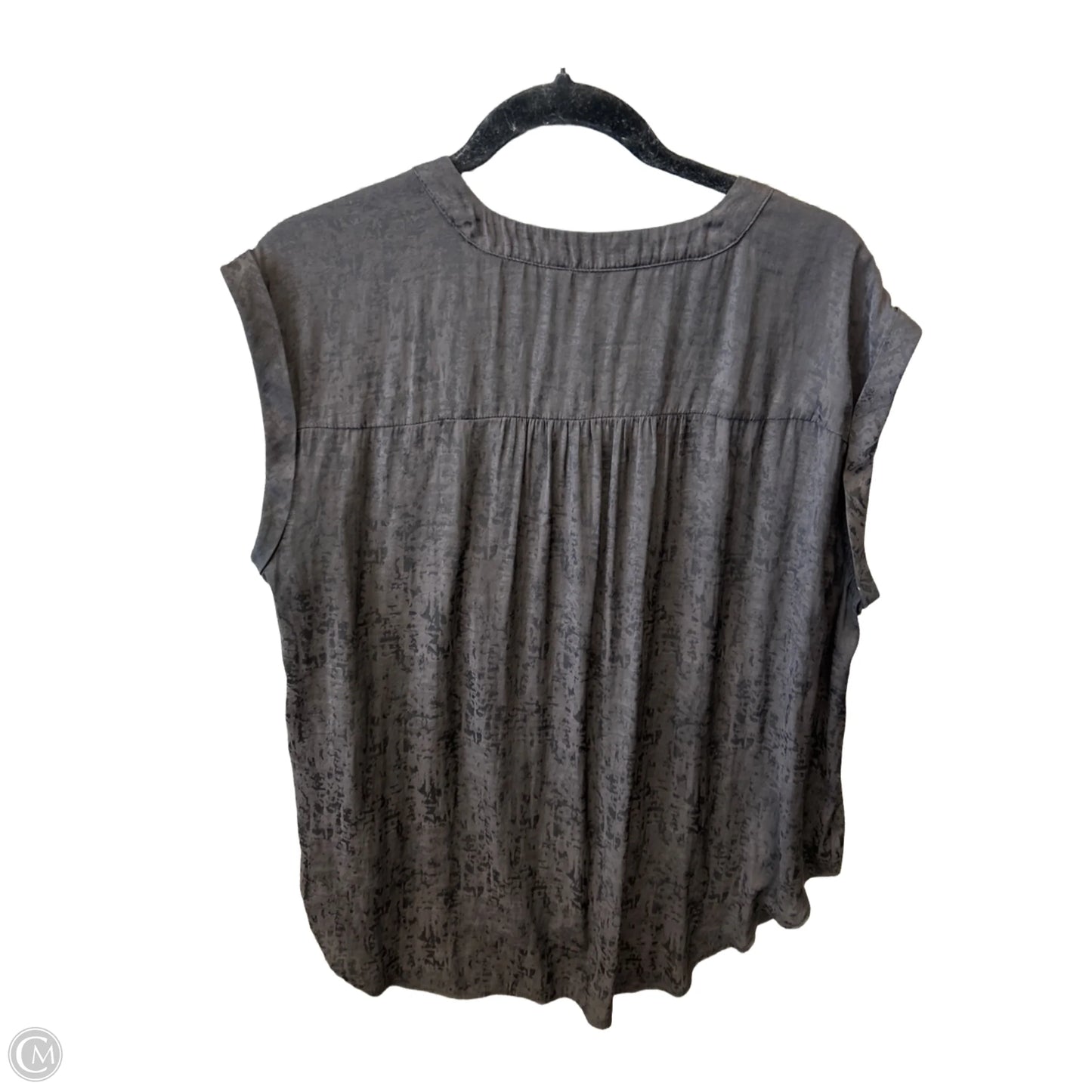 Top Short Sleeve By Jennifer Lopez In Black, Size: 1x