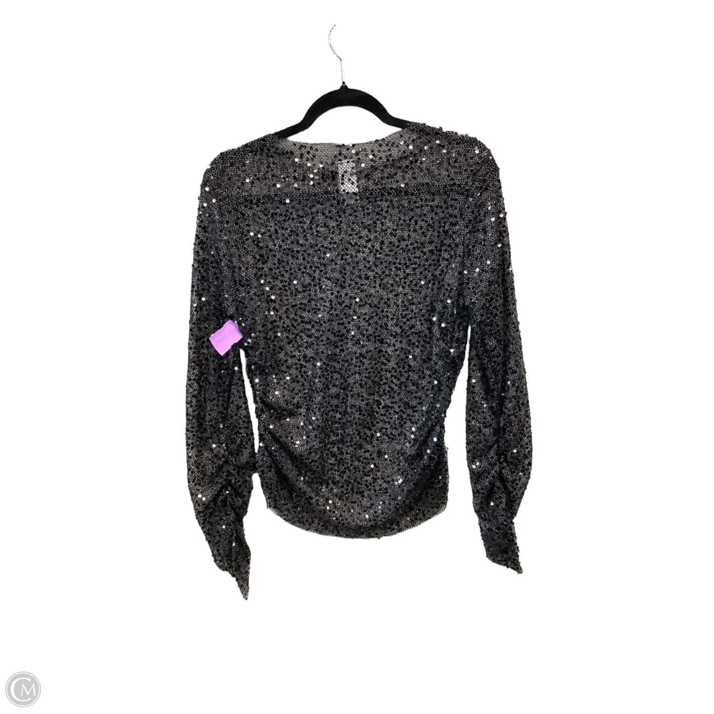 Top Long Sleeve By Sans Souci In Black, Size: Xl